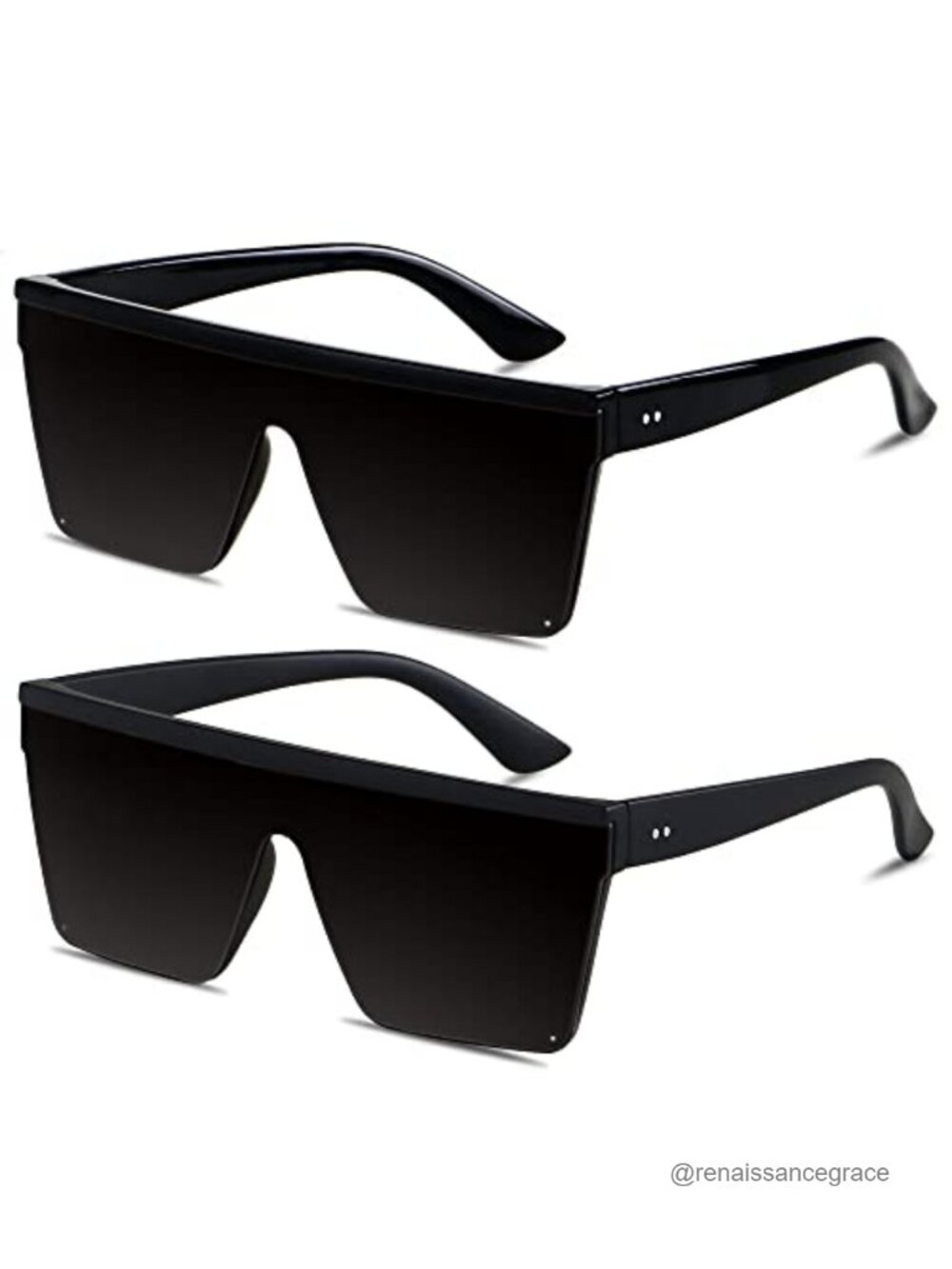 Oversized Square Sunglasses UV400 Protection for Women Men